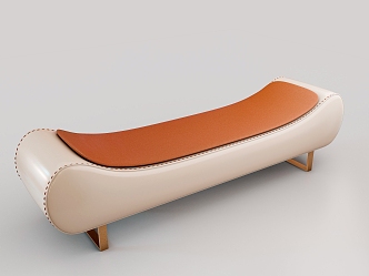 Light Luxury Sofa Stool Shoe Changing Stool Bed End Stool Bench Foot 3d model