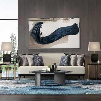 Double sofa 3d model