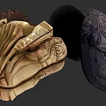 Unique Decorative Hat Designs With Intricate Carved Patterns And Artistic Details