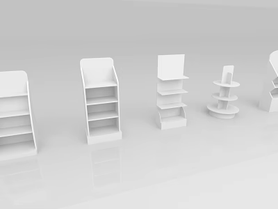 Modern Display Cabinet Simple Supermarket Display Cabinet 3d model