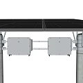 inverter support pile foundation support photovoltaic inverter 3d model