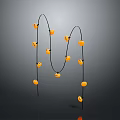 Orange Halloween Pumpkin String Lights Decoration For Home Party Supplies