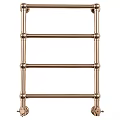 Elegant Gold Bathroom Towel Rack With Multiple Horizontal Bars And Modern Design 3d model