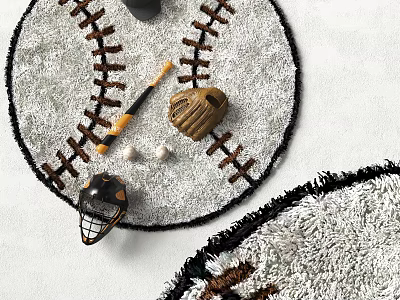 Modern Round Carpet 3d model
