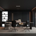 Dark President's Office 3d model