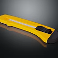 High Quality Yellow Utility Knife With Retractable Blade And Ergonomic Grip