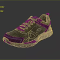 Grey Athletic Sports Shoes With Lace Up Design Mesh Upper And Rubber Sole