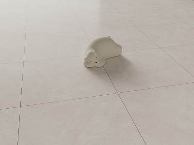 Cream wind floor tile 3d model