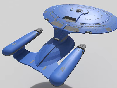 modern spaceship 3d model