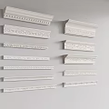 Various Ornate Crown Molding Designs in White for Interior Home Decoration