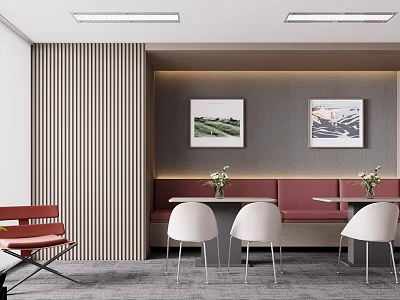 Modern Office Negotiation Area Rest Area 3d model
