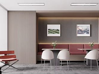 Modern Office Negotiation Area Rest Area 3d model