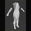 Character Armor Costume Design With Cloak Boots And Detailed Components