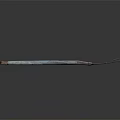 Vintage Metal Garden Tool With Long Handle And Three Pronged Tines