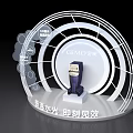 Event punch card US Chen product display 3d model