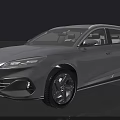 Silver Station Wagon Car Featuring Sleek Modern Exterior And Alloy Wheels