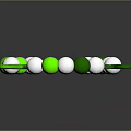 Elegant Green Clover Charm Bracelet With Green And Silver Beads Design