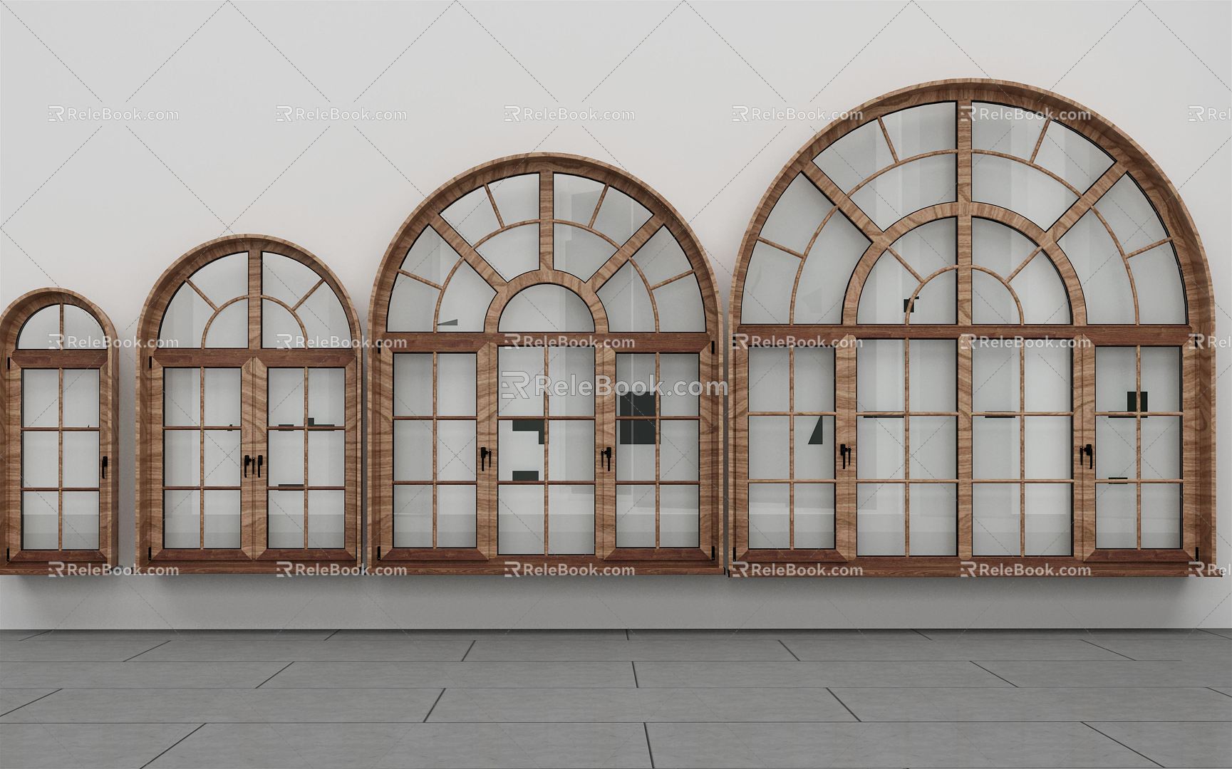 Modern window window combination 3d model