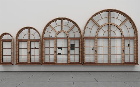 Modern window combination 3d model