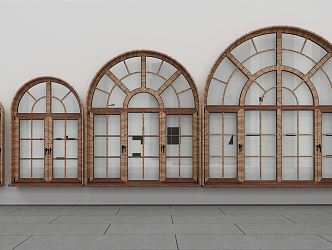 Modern window combination 3d model