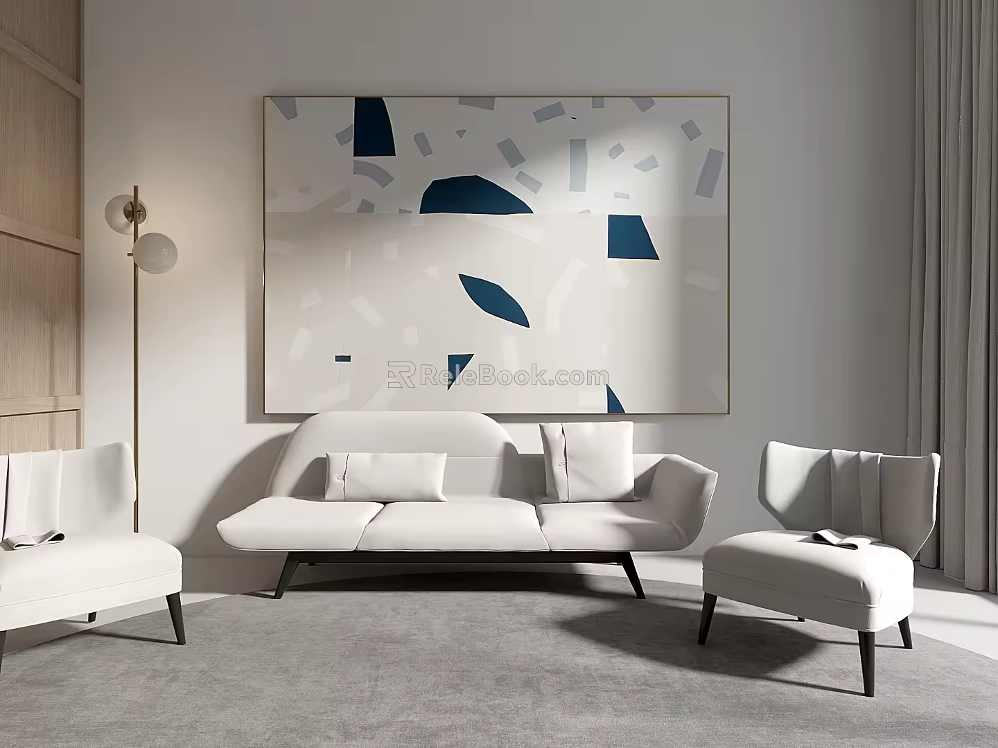 Modern Combination Sofa Combination 3d model