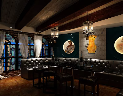 Retro KTV Republic of China 3d model Retro KTV Republic of China 3d model