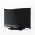 Modern Black Flat Screen Computer Monitor With Sleek Stand And Slim Design Profile