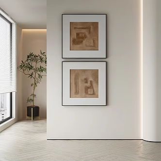 Quiet decorative painting 3d model