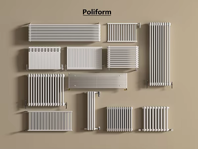 Paliform Radiators in Various Stylish Designs for Home Heating Use 3d model