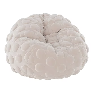 Modern Lazy Sofa Round Bean Bag 3d model