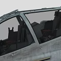 Military Helicopter With Gray Fuselage Twin Rotors And Nose Machine Gun Design