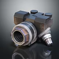 Industrial Machinery Component Featuring Metallic Casing And Cylindrical Connecting Parts