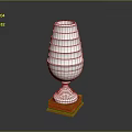Silver Multi Layered Trophy With Orange Square Base For Daily Use
