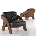 Sofa Single Sofa Seat Casual Sofa Single Chair 3d model