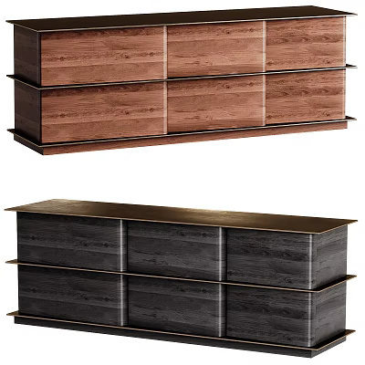 Modern Wooden Entryway Console Cabinet And Side Cabinet With Multi Layer Storage Different Colors 3d model