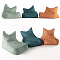 Modern Colorful Bean Bag Chairs In Different Hues For Living Room Decor