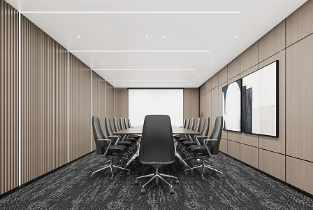 Modern Conference Room 3d model