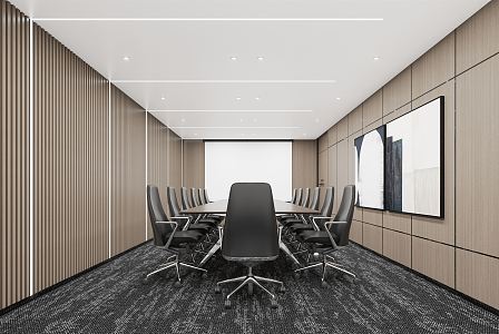 Modern Conference Room 3d model