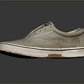 Light Brown Canvas Casual Shoes With White Brown Sole And Retro Design