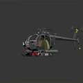 Space Exploration Helicopter Model With Astronaut Figures And Equipment Storage Boxes 3d model