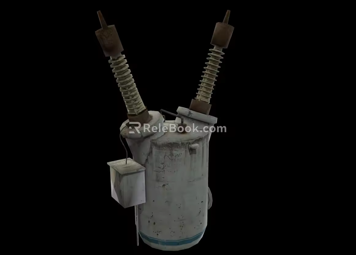 Substation circuit breaker 3d model