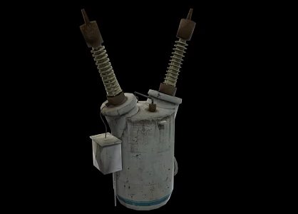 Substation circuit breaker 3d model