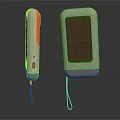 Portable Handheld Equipment Featuring Colorful Screen Green Lanyard And Orange Accent