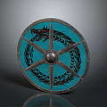 Medieval Shield Ancient Shield Shield Shield Defensive Weapon Ancient Shield Iron Shield Protective Shield Wooden Shield 3d model