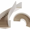 modern revolving staircase 3d model