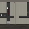 Modern Entryway Cabinet and Side Cabinet with Sleek White Design and Decorative Shelves with Vase