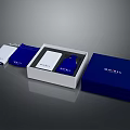 MAVUL Digital Accessories Unboxed Set With White Power Bank And Blue Packaging