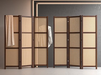 Rattan screen 3d model