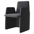 Modern Black And White Accent Chairs With Leather Upholstery And Sleek Armrests