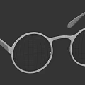 Stylish Round Lens Glasses With Metal Frame And Black Temples For Daily Use